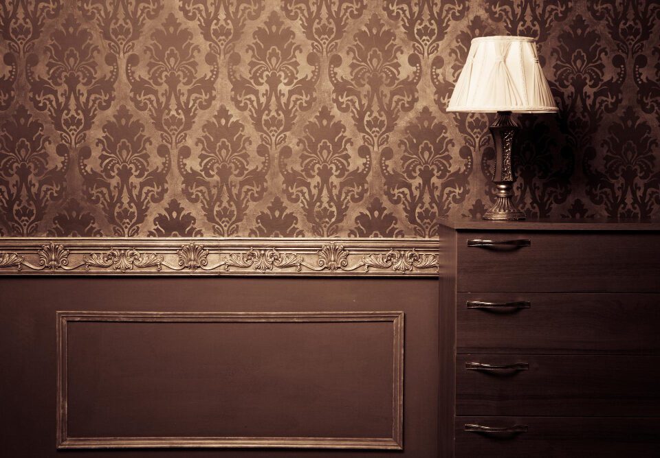 vintage room interior toned image studio shooting