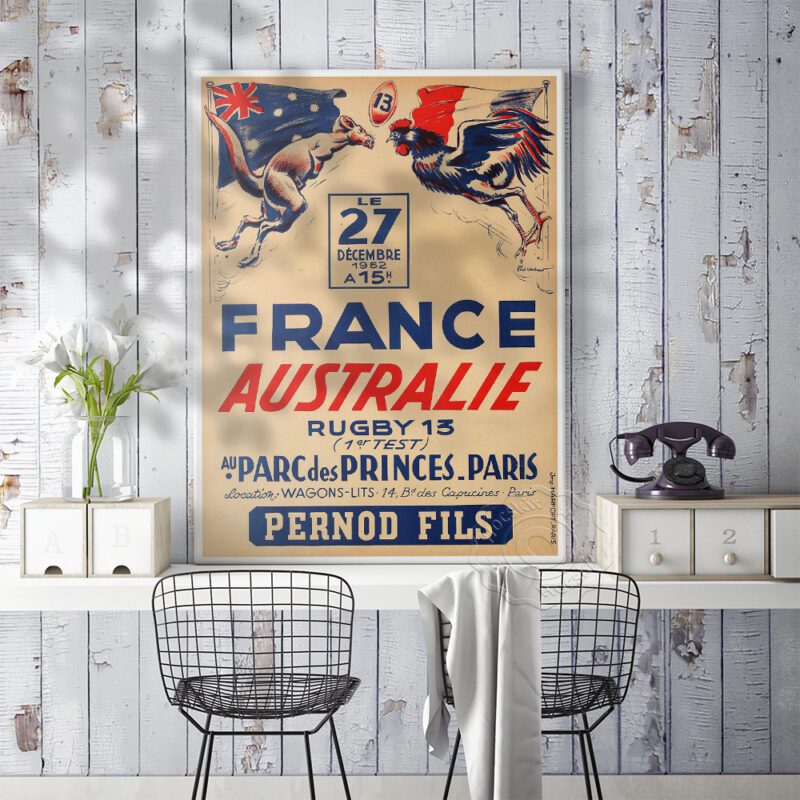 Affiche rugby vintage – Image 2