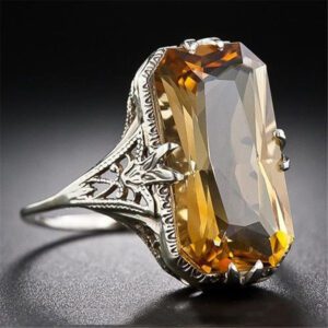 Bague citrine vintage Vintage