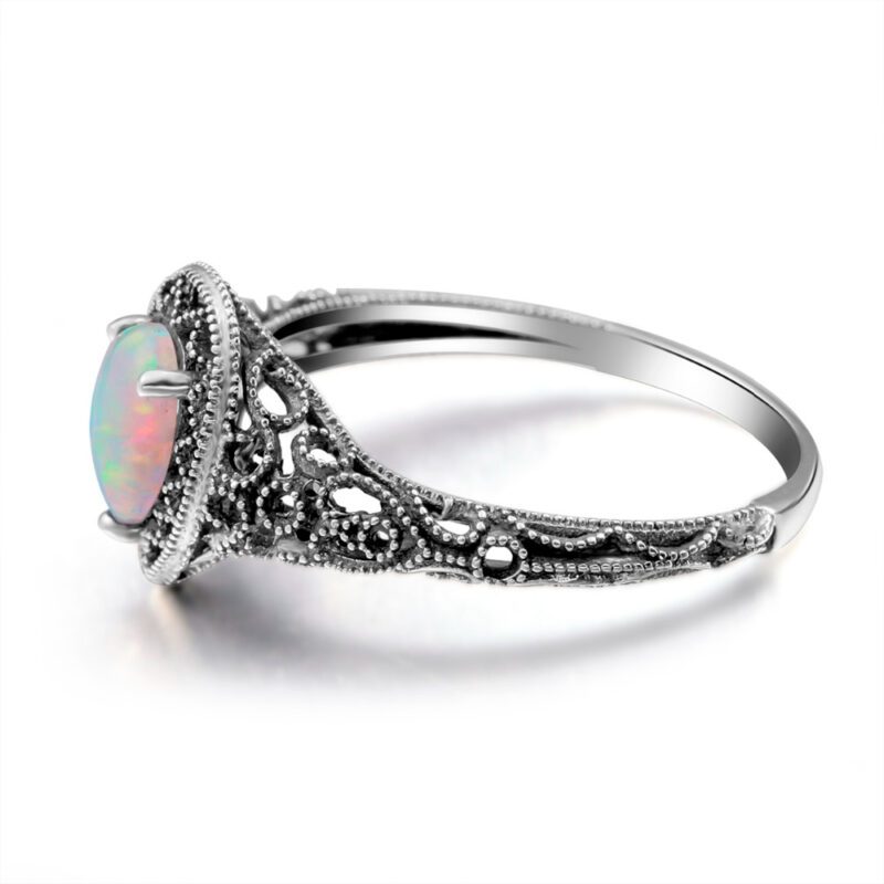 Bague opale vintage – Image 2