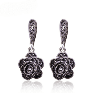 Boucles d'oreille fleur vintage