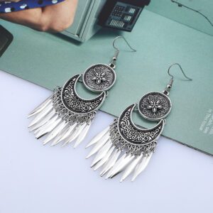 Boucles d'oreille bohème vintage