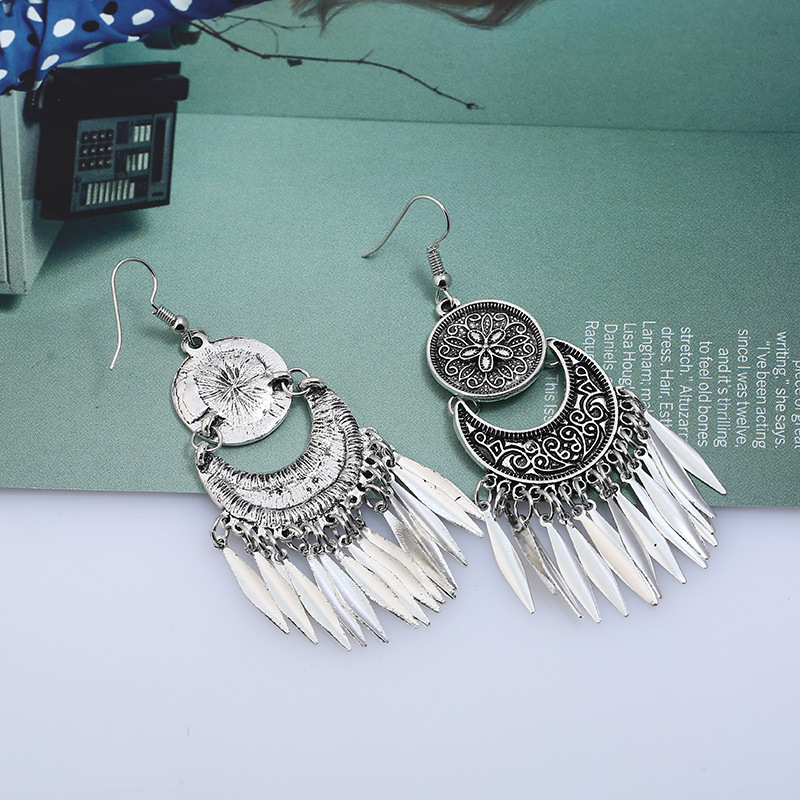 Boucles d'oreille bohème vintage – Image 3