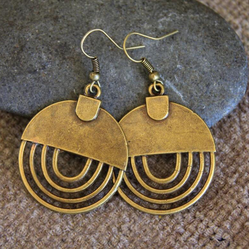 Boucles d'oreille bronze vintage