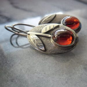 Boucles d'oreille cerise vintage