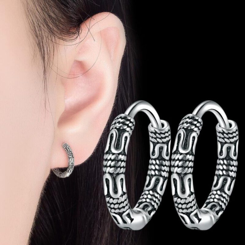 Boucles d'oreille homme vintage – Image 4