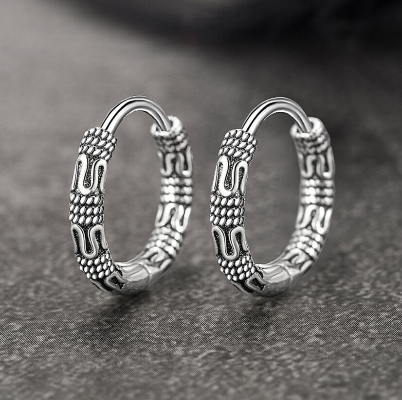 Boucles d'oreille homme vintage