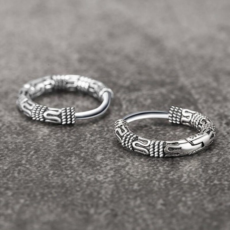 Boucles d'oreille homme vintage – Image 2