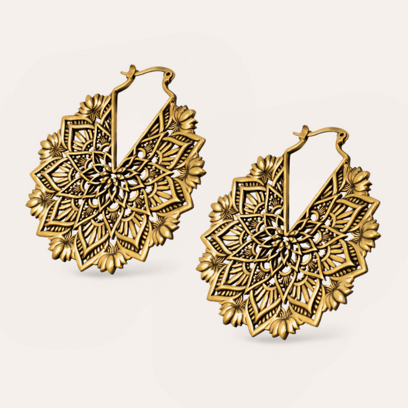 Boucles d'oreille vintage rétro chic