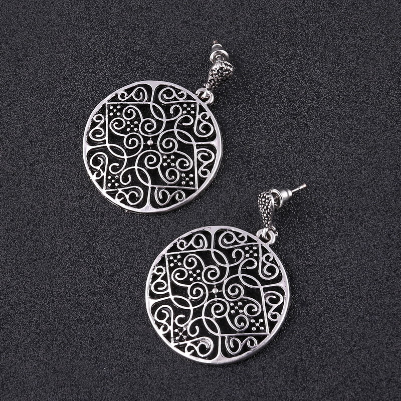 Boucles d'oreille ronde vintage – Image 3