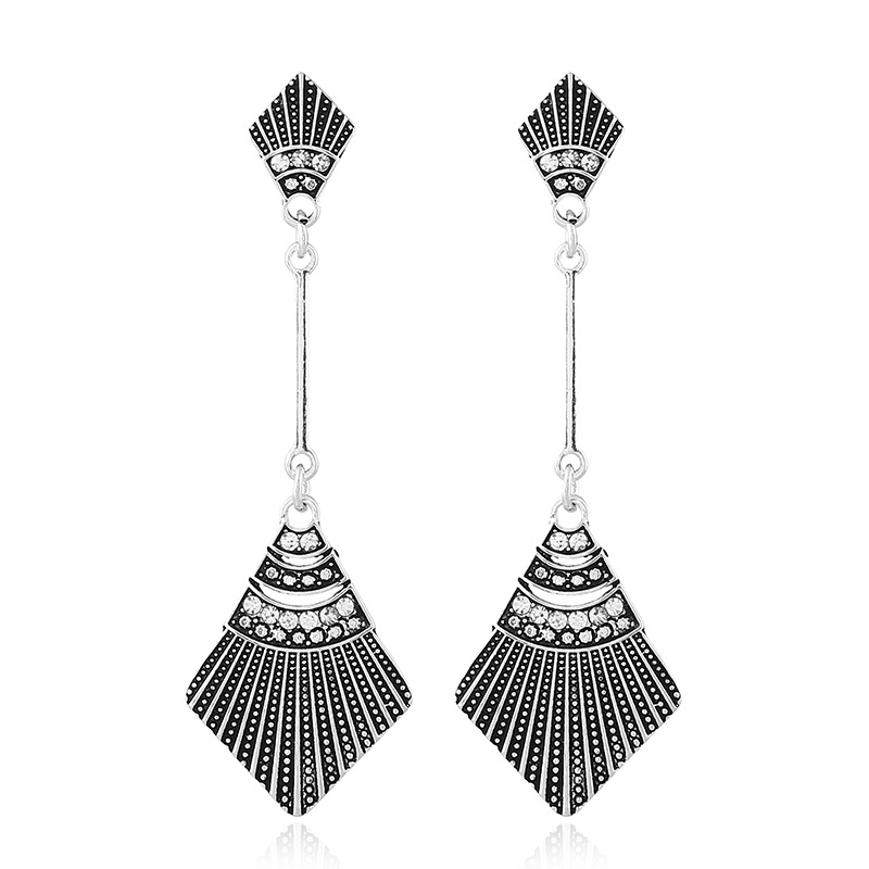Boucles d'oreilles vintage longues – Image 2