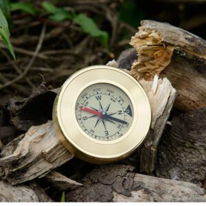 Boussole laiton vintage – Image 2