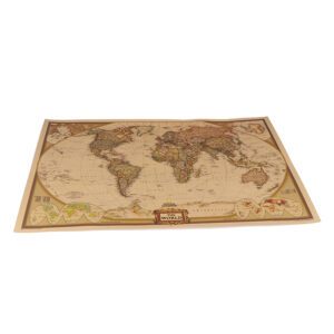 Carte monde ancienne vintage – Image 2