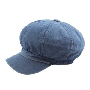 Casquette gavroche en jean femme – Image 2