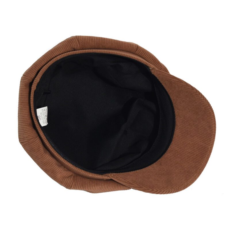 Casquette gavroche femme velours côtelé – Image 2