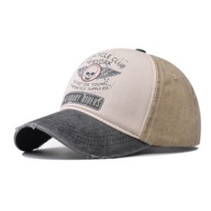 Casquette moto vintage