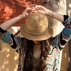 Chapeau de paille femme vintage – Image 2