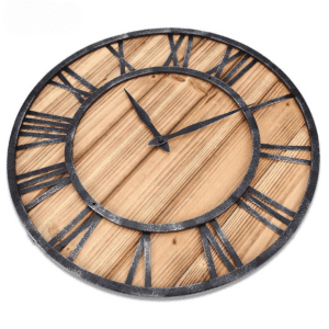 Horloge murale vintage bois