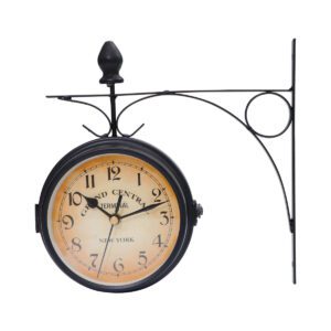 Horloge murale vintage noir – Image 3