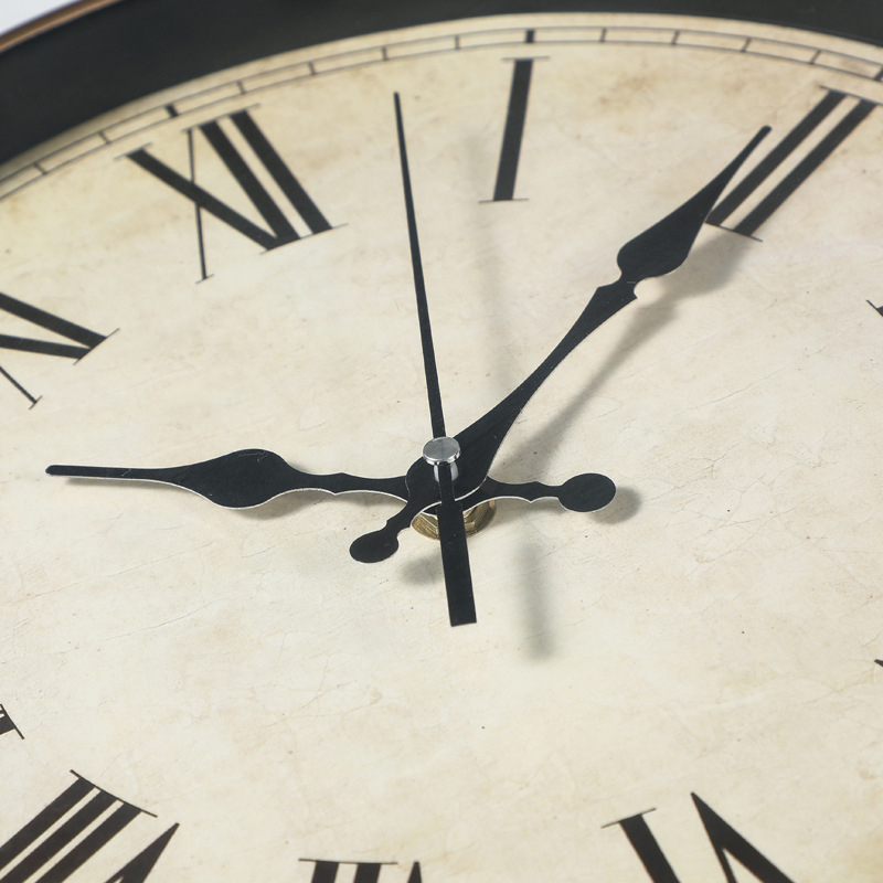 Horloge murale vintage métal – Image 3