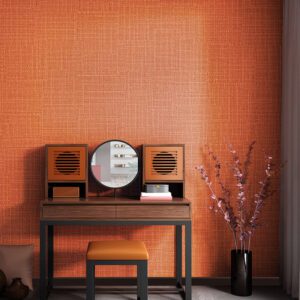 Papier peint orange vintage – Image 2