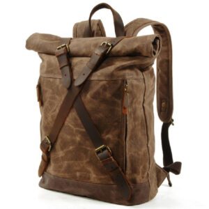 Sac à dos moto vintage cuir