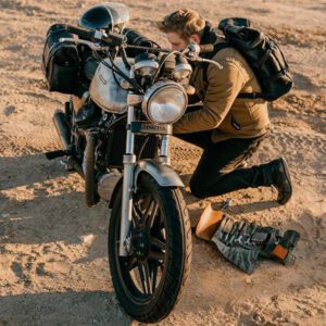 Sac à dos moto vintage imperméable – Image 2