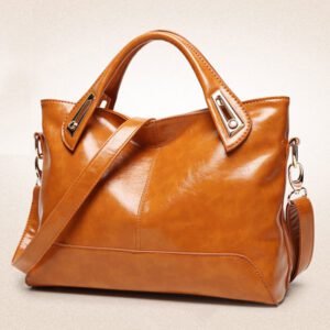 Sac à main cuir camel vintage