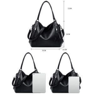 Sac à main noir vintage – Image 2