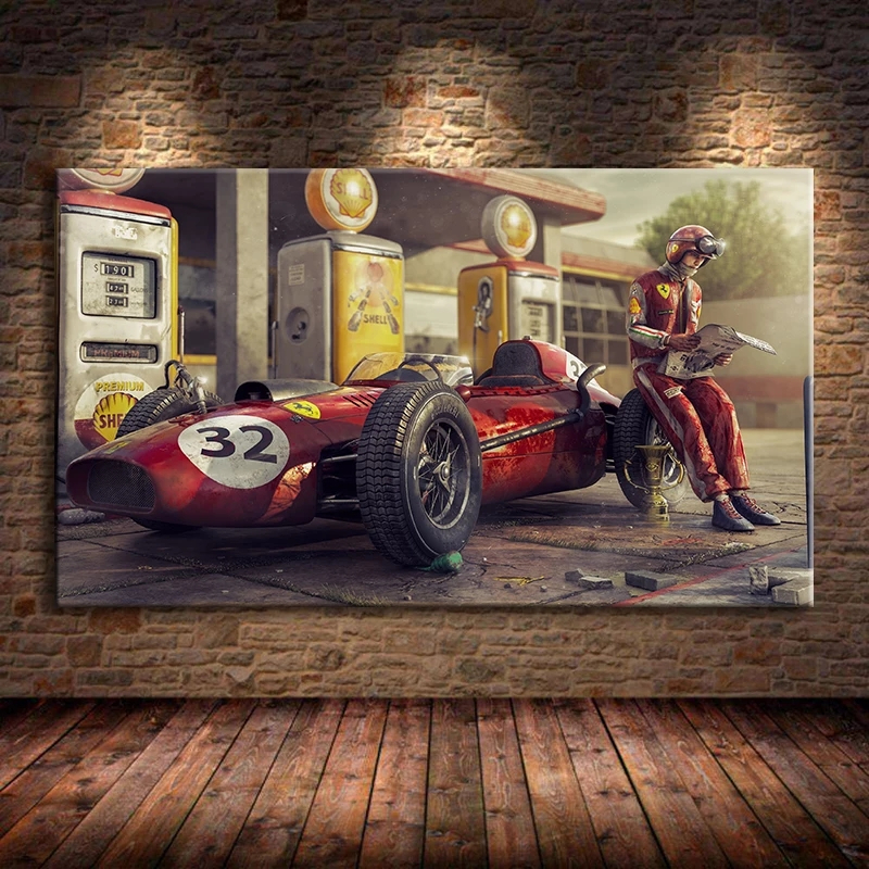 Tableau sport vintage
