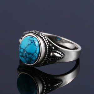 Bague turquoise vintage – Image 3