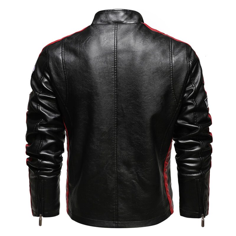 Veste cuir moto vintage – Image 2