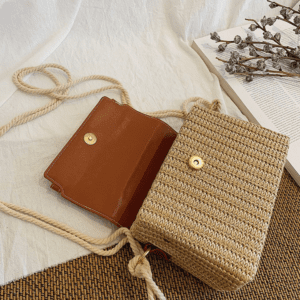 Sac à main osier vintage – Image 2