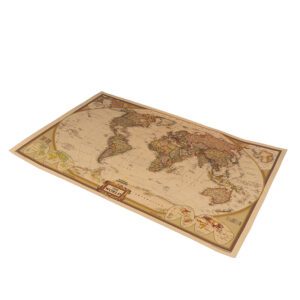 Carte monde ancienne vintage – Image 3