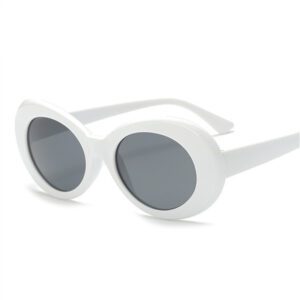 Lunette de soleil blanche vintage – Image 3