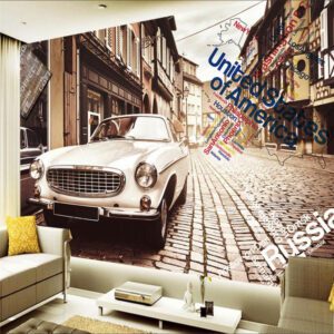 Papier peint voiture vintage – Image 3