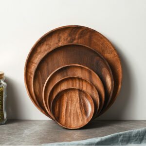 Assiette en bois (pack 5)