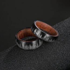Bague en bois foret