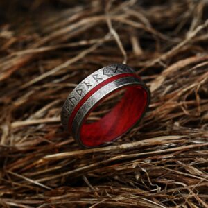 Bague en bois viking vintage – Image 2
