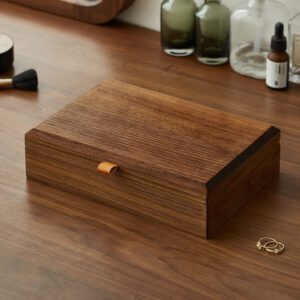 Boite à bijoux en bois avec rangement – Image 3