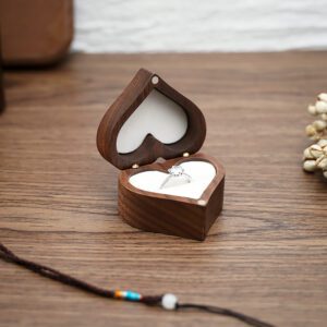 Boite à bijoux en bois vintage en blanc