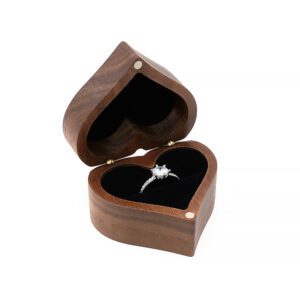 Boite à bijoux en bois vintage en noir
