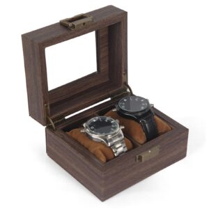 Boite à montre en bois 2 places