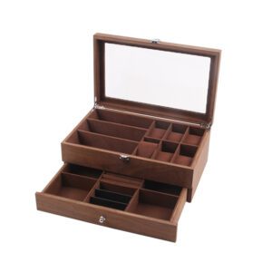 Boite à montre en bois à tiroir – Image 2