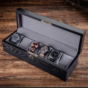 Boite à montre en bois avec serrure