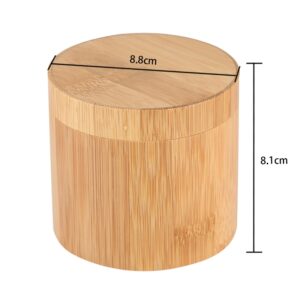 Boite à montre en bois cylindrique en bambou – Image 4
