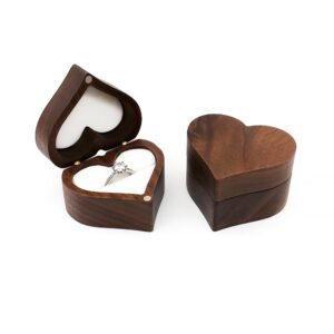 Boite à bijoux en bois vintage en blanc – Image 3