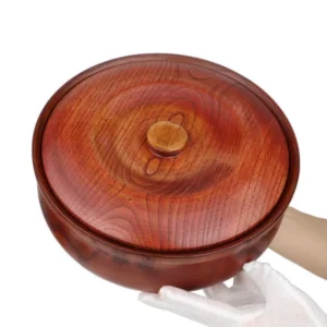 Bol en bois avec couvercle