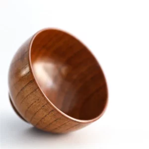 Bol en bois style japonais – Image 3