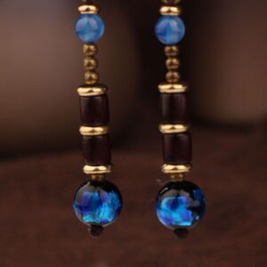 Boucle d'oreilles en bois artisanal – Image 3